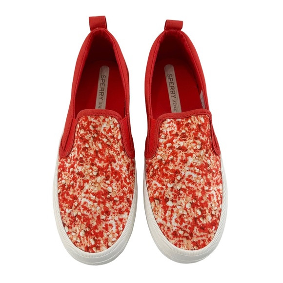 Sperry Crest Strawberry Ice Cream Shortcake Slip-On Sneaker Size 6.5M - Picture 4 of 16